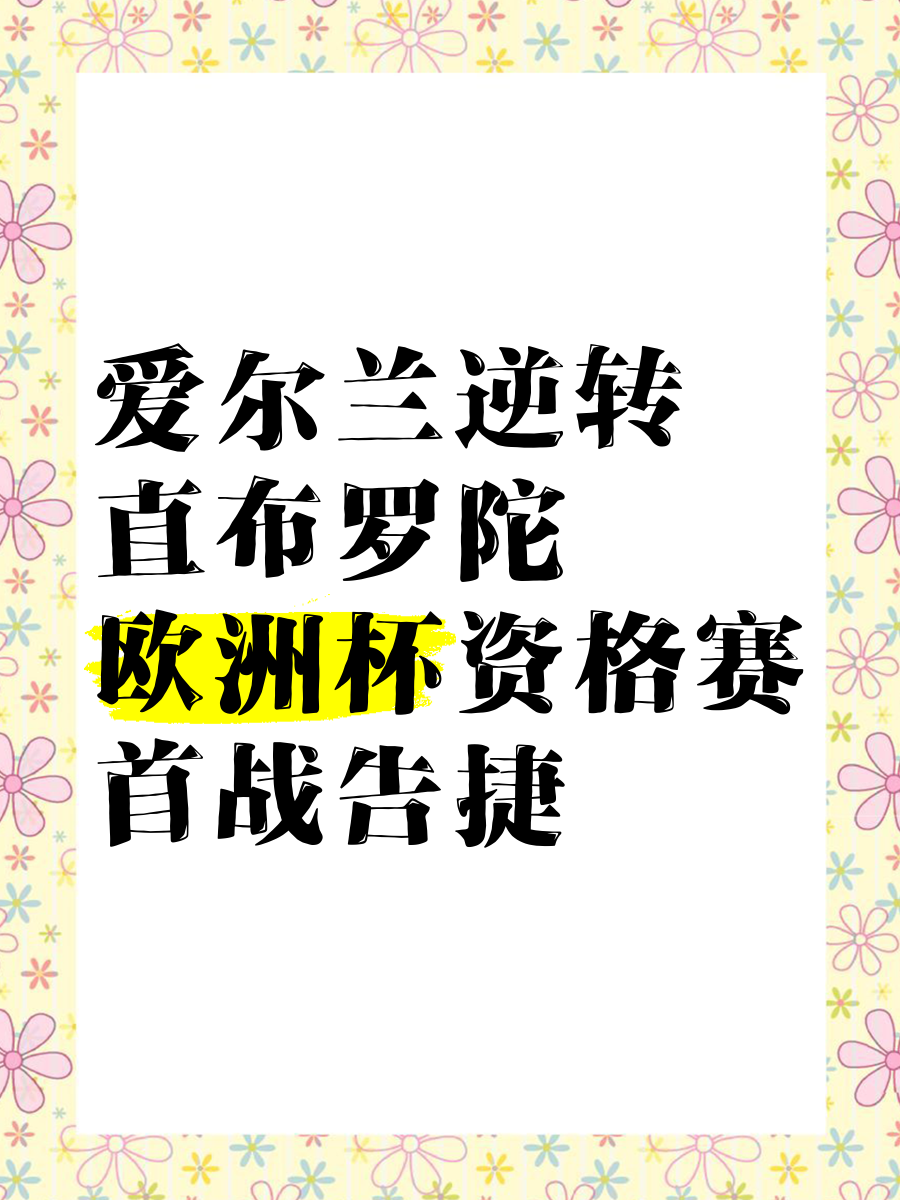 关于爱尔兰主场落败，欧洲杯资格梦碎的信息