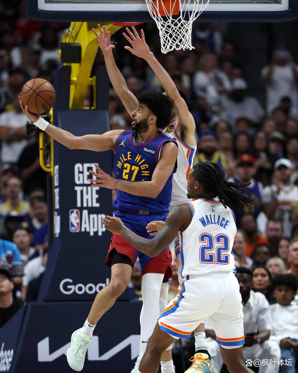 掘金力克雷霆，约基奇率队取胜